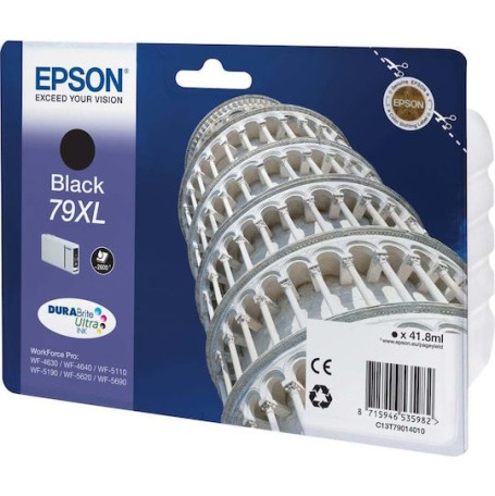 Epson 79XL Γνήσιο Μελάνι Εκτυπωτή InkJet Μαύρο (C13T79014010)