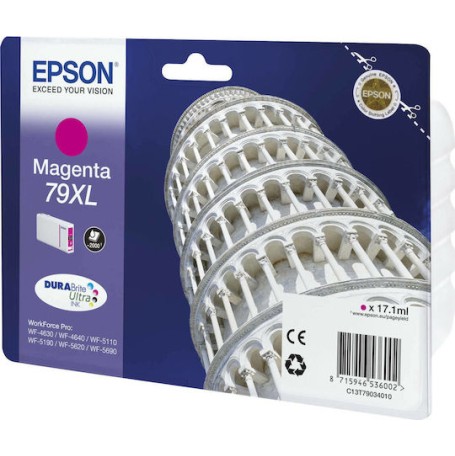 Epson 79XL Γνήσιο Μελάνι Εκτυπωτή InkJet Ματζέντα (C13T79034010)