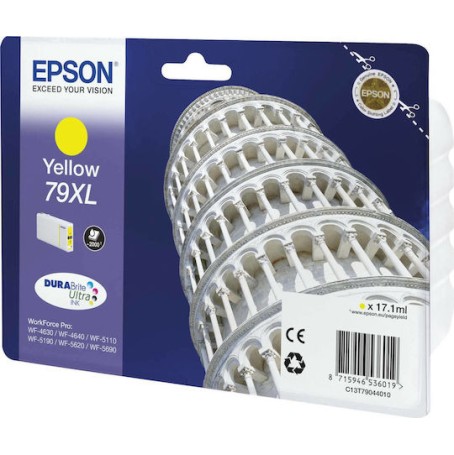 Epson 79XL Γνήσιο Μελάνι Εκτυπωτή InkJet Κίτρινο (C13T79044010)