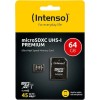 Intenso Premium microSDXC 64GB Class 10 U1 UHS-I με αντάπτορα