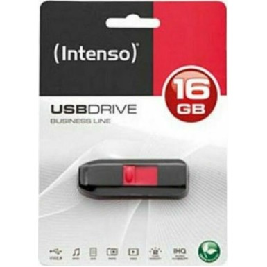 Intenso Business Line 16GB USB 2.0 Stick Μαύρο