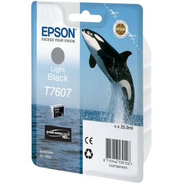 Epson T7607 Γνήσιο Μελάνι Εκτυπωτή InkJet Γκρι (C13T76074010)