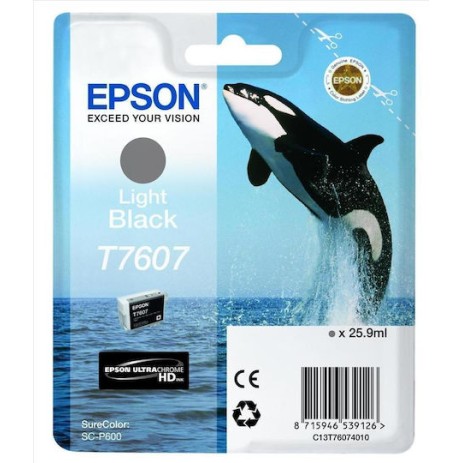 Epson T7607 Γνήσιο Μελάνι Εκτυπωτή InkJet Γκρι (C13T76074010)