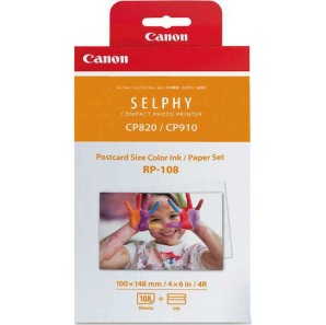 Canon RP-108 Φωτογραφικό Χαρτί Selphy CP Tri-Colour A6 (10x15) για Εκτυπωτές Θερμικής Εξάχνωσης/Μεταφοράς 108 Φύλλα