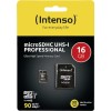 Intenso Professional microSDHC 16GB Class 10 U1 UHS-I με αντάπτορα