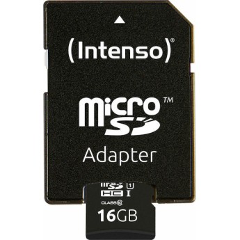 Intenso Professional microSDHC 16GB Class 10 U1 UHS-I με αντάπτορα