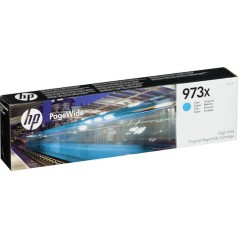 HP 973X Γνήσιο Μελάνι Εκτυπωτή InkJet Κυανό (F6T81AE)