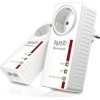 AVM Fritz! 1220E Powerline Διπλού Kit για Ενσύρματη Σύνδεση με Passthrough Πρίζα και 2 Θύρες Gigabit Ethernet