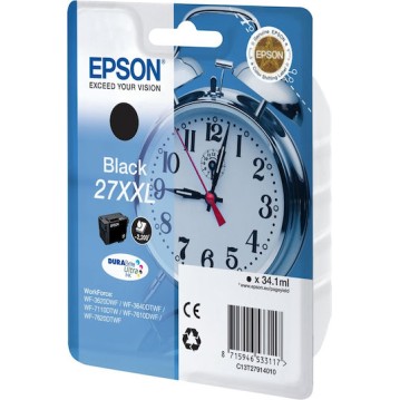 Epson 27XXL Γνήσιο Μελάνι Εκτυπωτή InkJet Μαύρο (C13T27914010 C13T27914012)