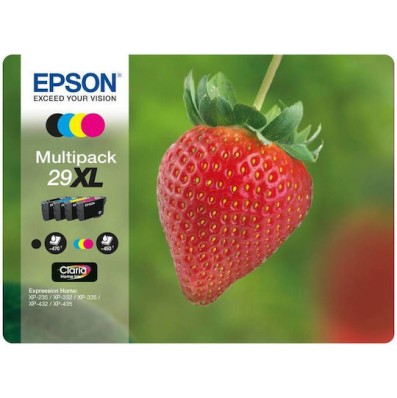 Epson 29XL Γνήσιο Πακέτο 4 Μελανιών Εκτυπωτή InkJet Κίτρινο / Κυανό / Ματζέντα / Μαύρο (C13T29964010 C13T29964012)