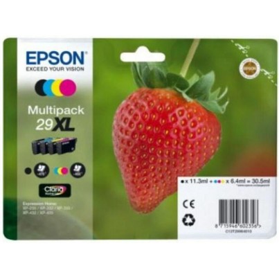 Epson 29XL Γνήσιο Πακέτο 4 Μελανιών Εκτυπωτή InkJet Κίτρινο / Κυανό / Ματζέντα / Μαύρο (C13T29964010 C13T29964012)