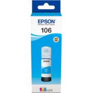 Epson 106 Γνήσιο Μελάνι Εκτυπωτή InkJet Κυανό (C13T00R240)