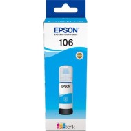Epson 106 Γνήσιο Μελάνι Εκτυπωτή InkJet Κυανό (C13T00R240)
