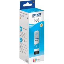 Epson 106 Γνήσιο Μελάνι Εκτυπωτή InkJet Κυανό (C13T00R240)