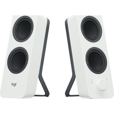 Logitech Z207 Ασύρματα Ηχεία Υπολογιστή 2.0 με Bluetooth και Ισχύ 10W σε Λευκό Χρώμα