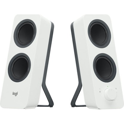 Logitech Z207 Ασύρματα Ηχεία Υπολογιστή 2.0 με Bluetooth και Ισχύ 10W σε Λευκό Χρώμα