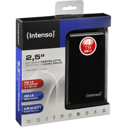 Intenso Memory Case USB 3.0 Εξωτερικός HDD 4TB 2.5" Μαύρο