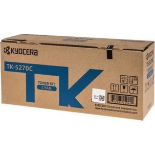 Kyocera TK-5270C Γνήσιο Toner Laser Εκτυπωτή Κυανό 6000 Σελίδων (1T02TVCNL0)