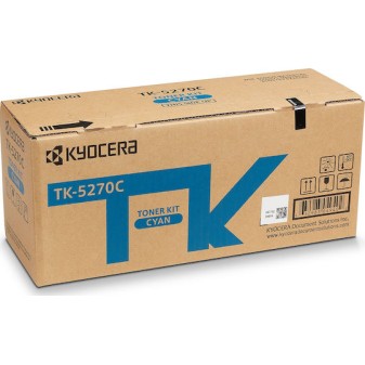 Kyocera TK-5270C Γνήσιο Toner Laser Εκτυπωτή Κυανό 6000 Σελίδων (1T02TVCNL0)