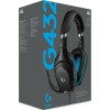 Logitech G432 7.1 Over Ear Gaming Headset με σύνδεση 3.5mm / USB Μπλε