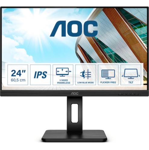 AOC Q24P2Q IPS Monitor 23.8" QHD 2560x1440 με Χρόνο Απόκρισης 4ms GTG