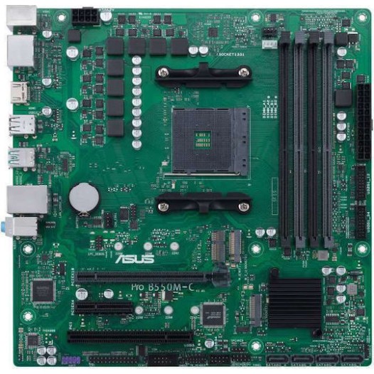 Asus Pro B550M-C/CSM Motherboard Micro ATX με AMD AM4 Socket 90MB15Q0-M0EAYC