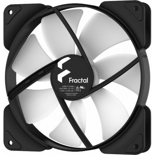 Fractal Design Aspect 14 RGB Case Fan 140mm με Σύνδεση 4-Pin PWM
