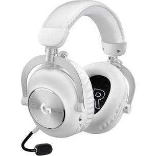 Logitech Pro X 2 Lightspeed Ασύρματα Over Ear Multimedia Ακουστικά με μικρόφωνο και σύνδεση 3.5mm Jack / Bluetooth σε Λευκό χρώμα