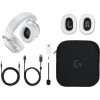 Logitech Pro X 2 Lightspeed Ασύρματα Over Ear Multimedia Ακουστικά με μικρόφωνο και σύνδεση 3.5mm Jack / Bluetooth σε Λευκό χρώμα